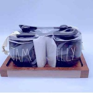 Rae Dunn JAM and JELLY with Spoons